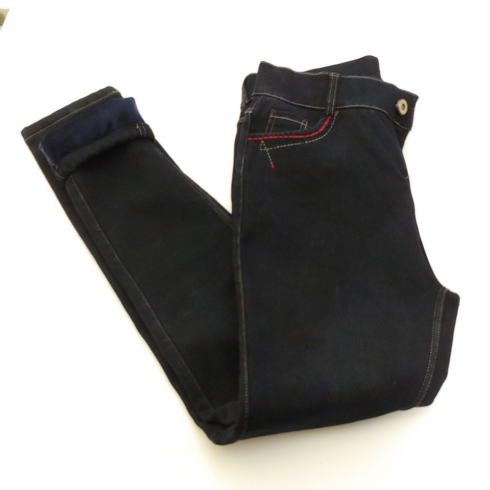 DENIMAXX velor Lined dark wash skinny jeans sz S